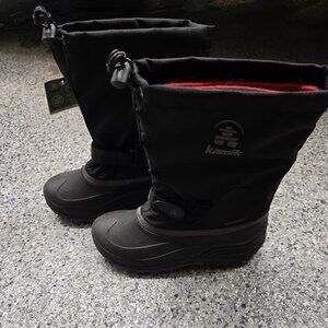 Kamik Kids Waterproof Winter Snow Boots | Black | Size 6 | NWT